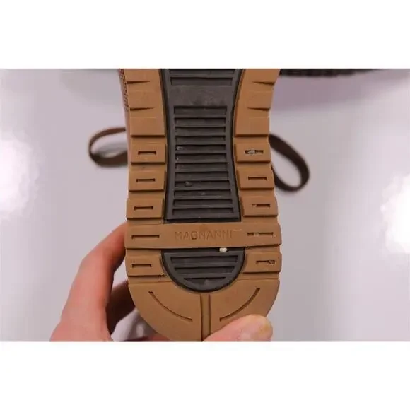 Magnanni Lizandro Marlow Honey Brown Lowtop Leather Sneakers US 9 - Picture 10 of 12